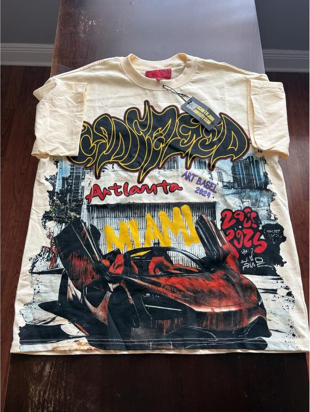 Mens Graphic Godspeed Inspired Style Shirt Size Small